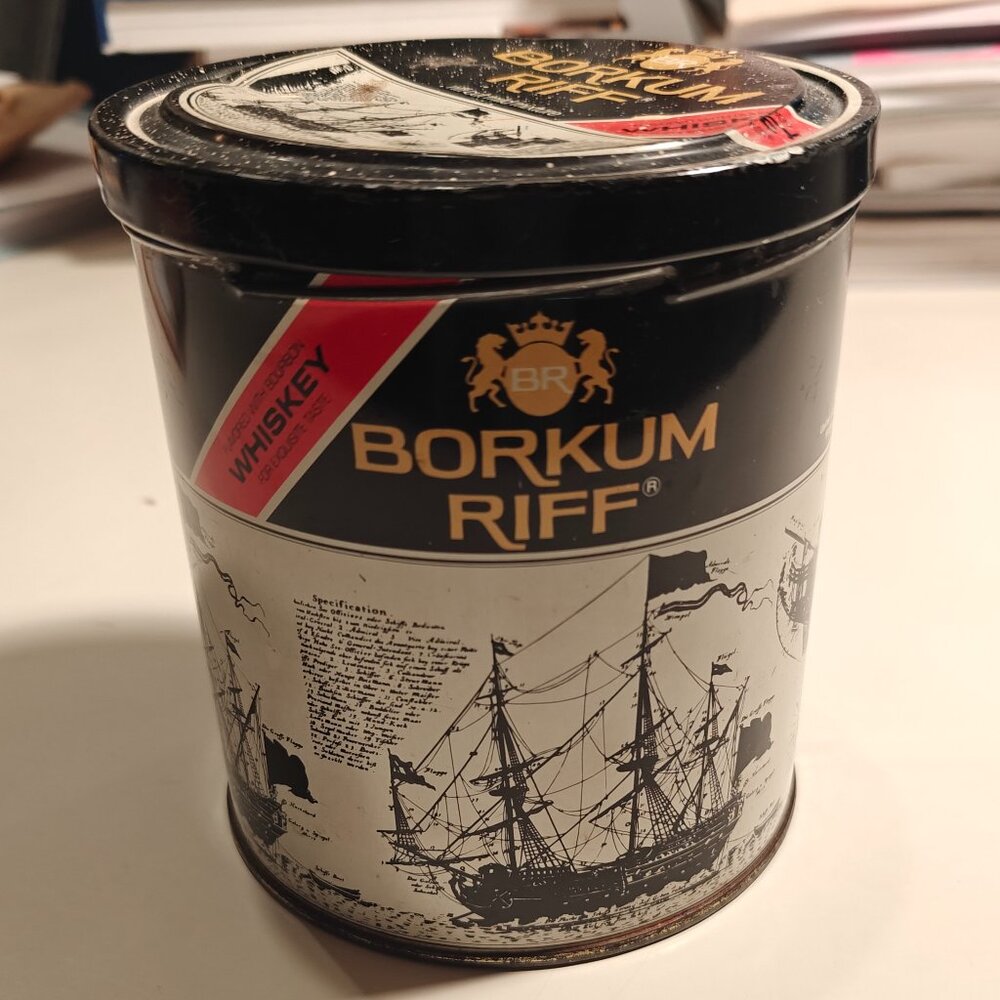 Vintage Round Canister Storage Borkum Riff
